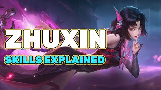 Zhuxins Skills Explained  MLBB [upl. by Esyla198]