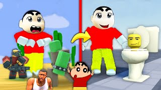 ROBLOX SHINCHAN NOOB TOWER DEFENSE with CHOP [upl. by Eanom]