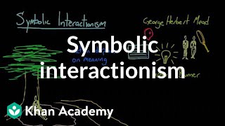 Symbolic interactionism  Society and Culture  MCAT  Khan Academy [upl. by Rapsag926]