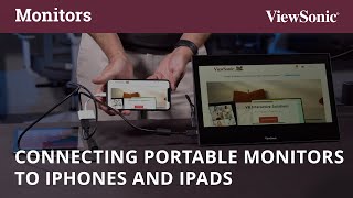 Connecting Portable Monitors to iPhones and iPads [upl. by Esenwahs]