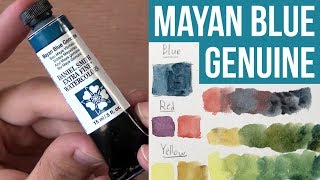 MAYAN BLUE GENUINE  Daniel Smith Primatek  The Paint Show 19 [upl. by Silin]