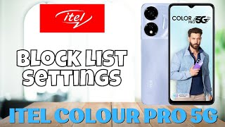 Remove number from block list itel colour pro 5g  How to remove number  Block list settings [upl. by Daloris950]