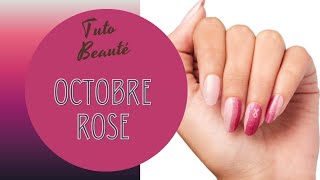 Pose de bandelettes de vernis Octobre Rose colorstreet [upl. by Aerdua]