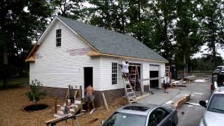 RBM Detached Garage in Chesterfield 28′ x 36′  Time Lapse [upl. by Arlo]