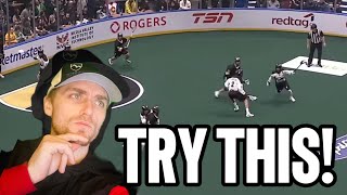 A 3v3 Lacrosse Play  Vancouver Warriors  Box Lacrosse Breakdown [upl. by Aivataj]