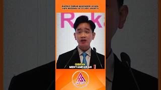 PIDATO WAPRES GIBRAN DI ACARA HARI NASIONAL UEA DI JAKARTA videoviral shortvideo fyp [upl. by Yroj]