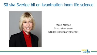 Maria Nilsson statssekreterare hos utbildningsminister Johan Pehrson [upl. by Zillah]