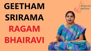 Geetham  Shri Rama  Ragam  Bhairavi Ragam learning mode [upl. by Eddana]