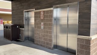 ThyssenKrupp Hydraulic Elevators with a view of a shopping cart escalator at Wegmans in Raleigh NC [upl. by Burny168]