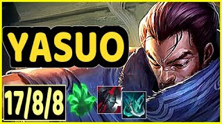 YASUO VS YONE  1788 KDA MID GAMEPLAY [upl. by Aurita]