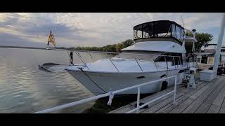 Ocean Alexander 39 Sundeck 1991 For Sale The Perfect quotGreat Loopquot Boat Twin 300 Cummins Diesels [upl. by Auqinot980]