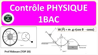 Contrôle 1 semestre 1 physique 1 Bac SM [upl. by Rockwood]