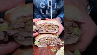 Torta de arrachera pal susto 🥩 papassabritasmx ElDuetoPerfecto SandwichConSabritas quechille [upl. by Silvana]