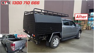 Tray amp Canopy Installation for Ford Ranger [upl. by Sirahs]