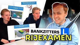 DE BANKZITTERS DOEN RIJEXAMEN [upl. by Gnilrets]