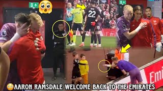 VIDEO🥺See How Aaron Ramsdale Was Welcome Back To EmiratesStanding Ovation👏Meets Raya amp Teammates [upl. by Andre161]