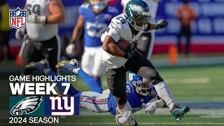 Philadelphia Eagles vs New York Giants Game Highlights  NFL 2024 Season Week 7 [upl. by Yenaffit721]