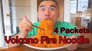 VOLCANO FIRE NOODLE CHALLENGE [upl. by Timmy]