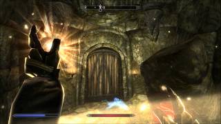 Skyrim Mage Walkthrough P43 Trying Out Bound Weapons [upl. by Ledarf]