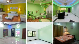 Best Green Wall Colour Combinations 2024  Living Room and Bedroom Green Wall Colour  Room Colour [upl. by Rosalinda]