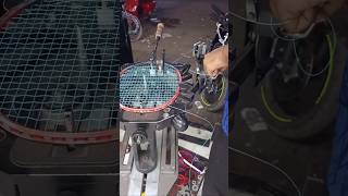 badmintonstringtension racketstringing shortvideo [upl. by Llertak]