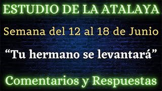 ESTUDIO DE LA ATALAYA ♡ SEMANA DEL 13 AL 19 DE MAYO ✅ COMENTARIOS Y RESPUESTAS [upl. by Aicarg]