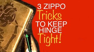 3 Zippo Tricks To Keep Your Hinge Tight [upl. by Marek534]