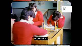 1960s UK School Classrooms HD from 16mm [upl. by Lonny477]