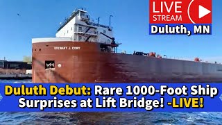 ⚓️Duluth Debut Rare 1000Foot Ship Surprises at Lift Bridge [upl. by Anawahs]