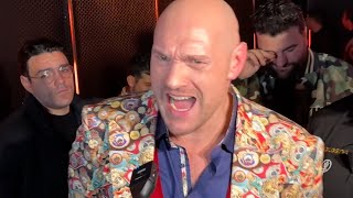 Tyson Fury REACTS to heated Usyk face off Says Usyk FEARS HIM [upl. by Mulderig]