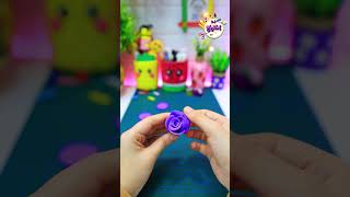 ورده احترافيه بصلصال الفوم🥰💖 اختراع shorts diy recycling craft art ideas fyp [upl. by Moffit]