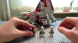 Lego Star Wars 8019 Republic Attack Shuttle Review [upl. by Llij]