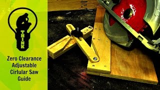 How to Make an Adjustable Circular Saw Guide [upl. by Aryajay623]