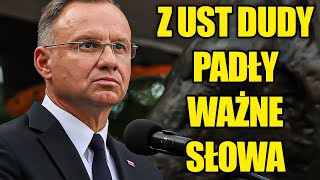 To ważne przemówienie Prezydenta Dudy wzruszyło miliony Polaków [upl. by Youlton]