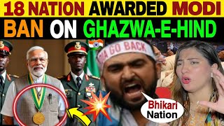 MODI BEST REPLY TO PAKISTAN amp receive award  INDIA SUCCESS STORY PAK PUBLIC REACTION [upl. by Gwenni]