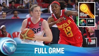 USA v Angola  Full Game  Group D  2014 FIBA World Championship for Women [upl. by Itin]