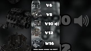 Which Engine sounds the Best shorts v6 v8 v10 v12 w16 engine [upl. by Jaddan]