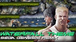 Contra  Waterfall Theme Sega Genesis Remix [upl. by Aicnelav688]