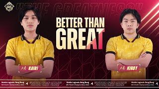 Better Than Great  M5 Theme Song MV Words From Team ONIC  Mobile Legends Bang Bang [upl. by Auoh]