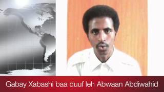 Gabay Wadani ah quotXabashi baa duuf lehquot Abwaan Abdiwahid [upl. by Knute]