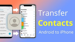 How to Transfer Contacts from Android to iPhone iPhone 12 [upl. by Braynard]