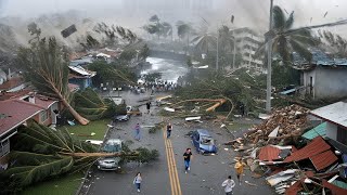 Chaos in Aurora Philippines Typhoon TorajiNika Swept Away Building in Mainland Isabela [upl. by Youlton]