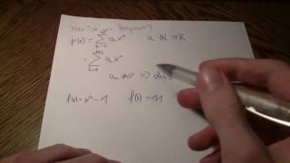 Mathematik  Polynome  Teil 1  Definition und Gradbestimmung [upl. by Bower15]