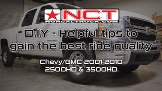 Tips For Better Ride Quality  Chevy  GMC HDs [upl. by Petulah]