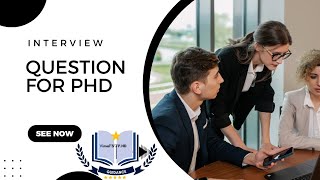 interview questions for phd admission [upl. by Cathee]