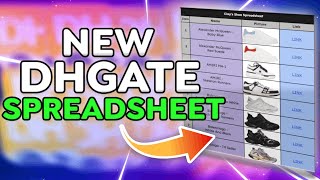 The BEST DHGATE Spreadsheet In 2024  IN HAND UNBOXING [upl. by Owiat]