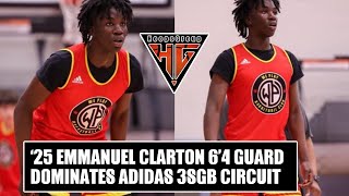 ‘25 Emmanuel Clarton 6’4 PG DOMINATES Adidas 3SGB Circuit in Omaha Nebraska and Bryan Texas [upl. by Allys]