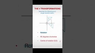 The 4 Transformations  GCSE Maths shorts gcse maths [upl. by Wehner]