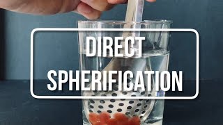 One Minute Science  Direct Spherification [upl. by Fermin835]