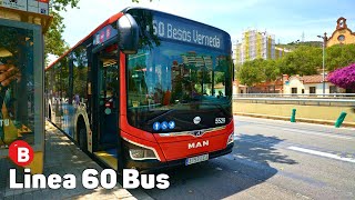 60 Bus  Autobús de Barcelona  Viaje completo [upl. by The]